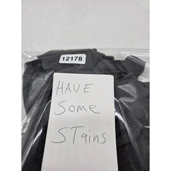 Carhartt Shirt Mens Medium Gray Long Sleeve Logo Workwear K231 Stains Damage - Picture 9 of 9